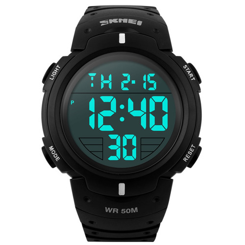 Relógio Pulso Masculino Skmei 1068 Digital Led Sports Preto
