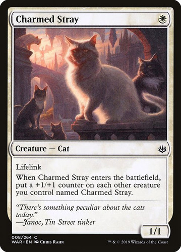 Carta Magic Charmed Stray War Of The Spark Mtg