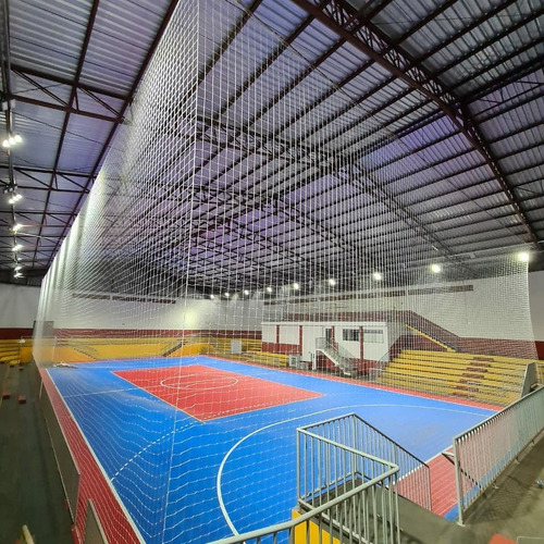 Rede De Proteção Para Quadra De Vôlei - 3 X 14metros - Fio 2 Cor Branco