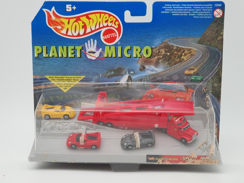 Hot Wheels Planet Micro Ferrari F50 Transporter 1999 Dañado