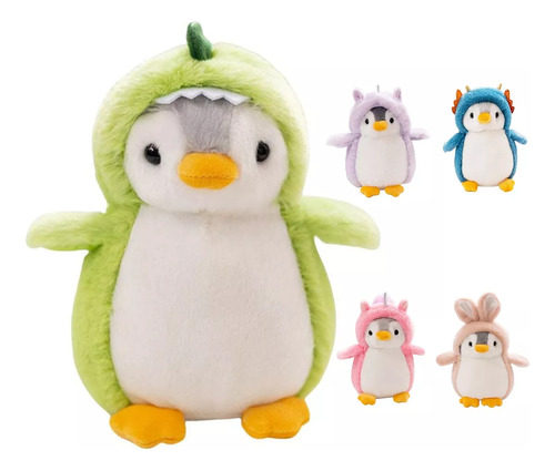 Disfraz De Pingüino De Peluche Con Unicornio O Dinosaurio, 2