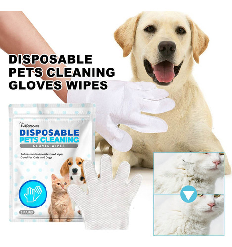 Luvas Descartáveis Para Limpeza De Animais De Estimação M