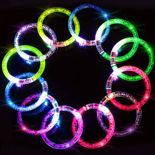 120 Pulseras Luz Led Luminosa Colores Fiesta Evento Batucada