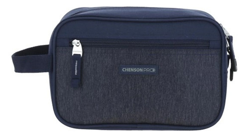 Cosmetiquera Chenson Pro Para Hombre Heri Cp65919-9 Color Azul Marino Diseño De La Tela Liso