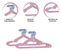 Comprar Pack9 Set De Perchas Util Para Colgar Ropa En Rosado