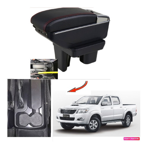 Consola Apoyabrazo - Toyota Hilux - 6 Usb (2008-2018) Elite