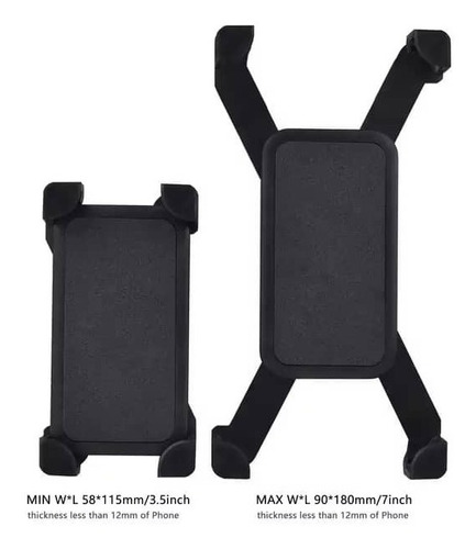 Imagen 4 de 7 de Base Porta Celular Para Moto Rotación 360 Tienda Chacao