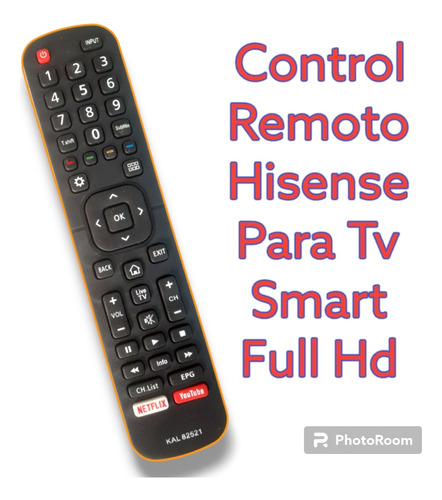 Control Remoto Televisores Hisense Tv Smart Tv Full Hd 
