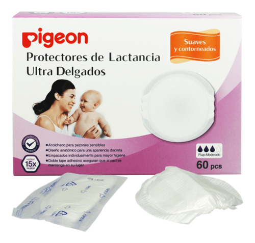 Absorbente De Leche Pigeon Slim Light 60 Unidades