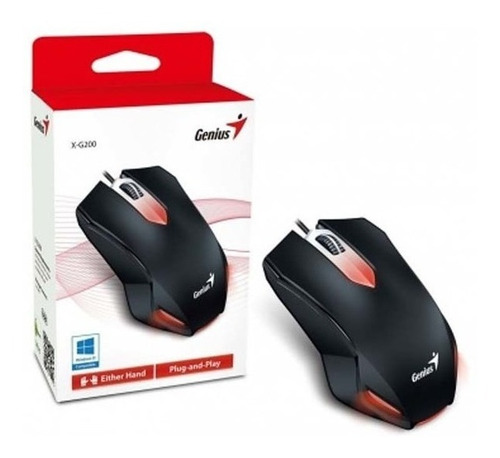 Imagen 3 de 6 de Mouse Genius Gamer X-g200 Usb Negro