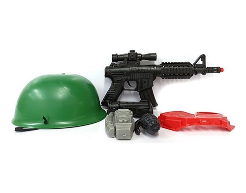 Set Militar Con Casco 