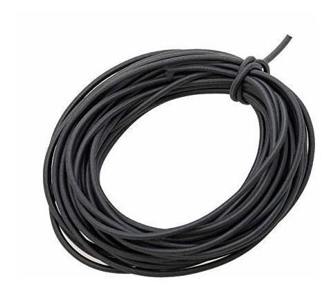 Cuerda Elastica 0.118 In Color Negro Pesado Elastico Corte