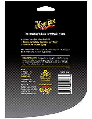 Imagen 3 de 5 de Toalla Microfibra Supreme Shine Meguiars No Mas Rayones X3