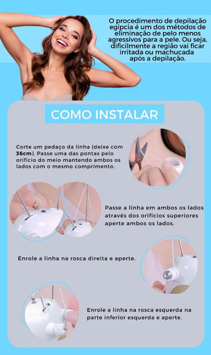 Imagem 7 de 7 de Line Depil - Depilador Egípcio Elétrico De Linha Corporal