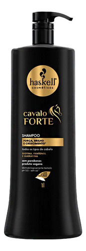 Kit 2 Shampoo + 1 Condic. Haskell Cavalo Forte 1l