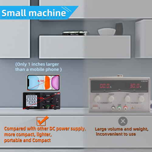 Fuente De Alimentación Digital Ajustable Con Pantalla Lcd De