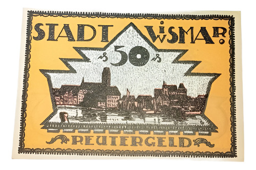 Billete Alemania Notgeld Wismar 50 Pf. Unc- C.bni 78288