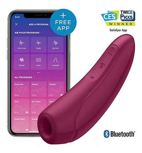 Estimulador Clitoris Satisfyer Curvy 1+ Bluetooth Con App