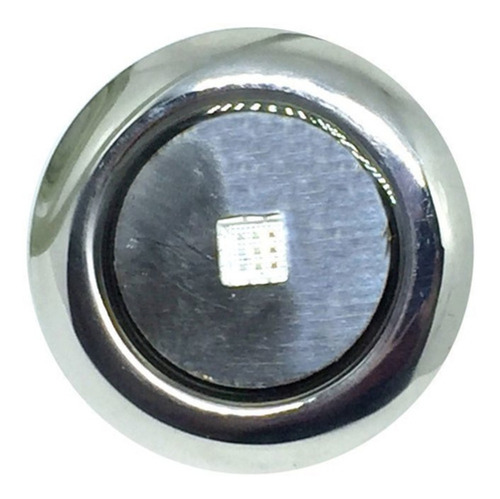 Imagem 1 de 2 de Refletor Mini Steel Square Led 10w Inox Com Plug 1/2 Pooltec