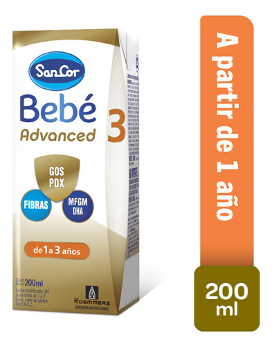 Sancor Bebe Advanced Formula Etapa 3 Brick por 200mL