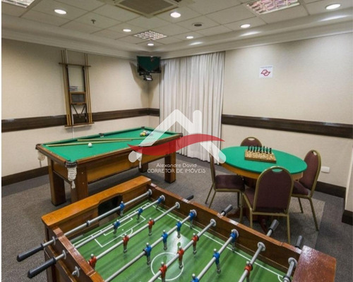 Imagem 12 de 14 de Excelente Flat No The First Convention, Ap. 32 M², Sala, Cozinha Americana, Closet, 1 Vaga, Piscina Aquecida E Mais Lazer, Sala Reuniões, Restaurante - Ap00174 - 69937017