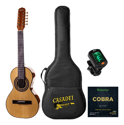 Viola Rozini Caipira Ponteio Acústica Rv151 +capa + Afinador