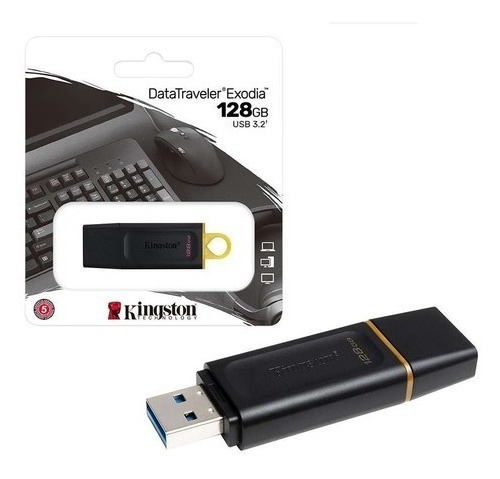 Pendrive Kingston Datatraveler Exodia 128 Gb 3.2 