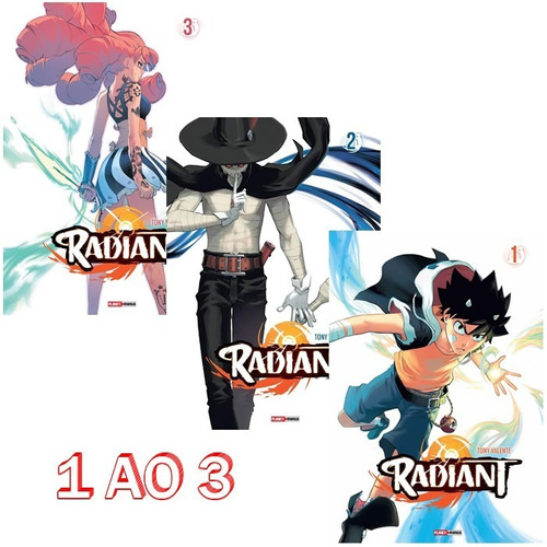 Radiant 1 Ao 3! Mangá Panini! Novo E Lacrado!