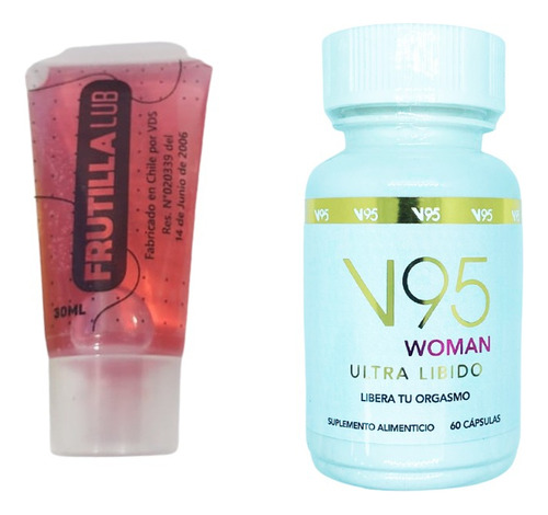 V95 Woman 60 Caps Viagra Femenino Más Libido + Lubricante