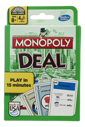 Monopoly Deal Juego De Cartas (version Ingles) Mpy