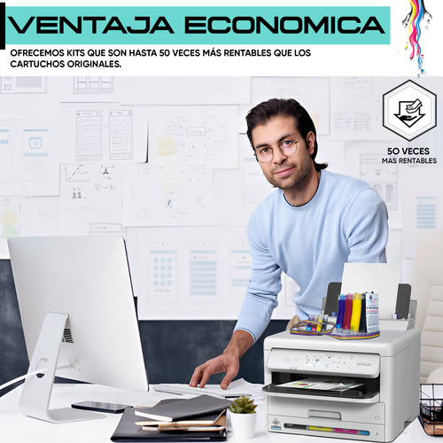 Tinta Continua Compatible Hp 964 Officejet 9020 9010 One Tim