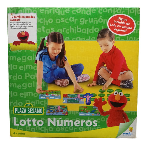 Juego De Mesa Lotto Numeros 123 Plaza Sesamo