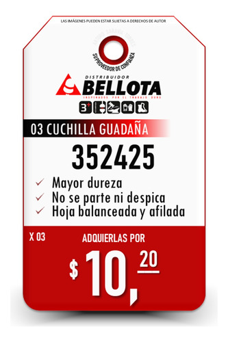 Cuchilla Para Guadañadora Bellota 352425 Pesada