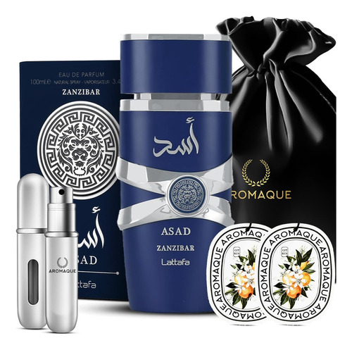 Perfume Aromaque Asad Lattafa Zanzibar, 100 Ml, Edp, Con Acc