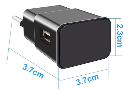 Imagen 3 de 8 de Cámara Espía Cargador Usb Micrófono Wifi