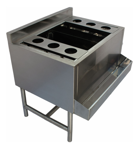 Unidad Coctelera 100% Acero Inoxidable Mindejal 100x60x75cm