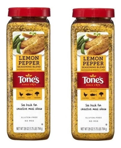 Sazonador Pimienta Limón Tone's Lemon Pepper 2pack Importado