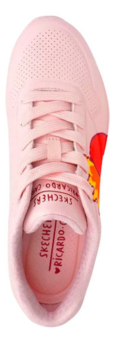 Tenis Skechers Uno Ricardo Cavolo Flaming Heart Mujer 177956pkmt