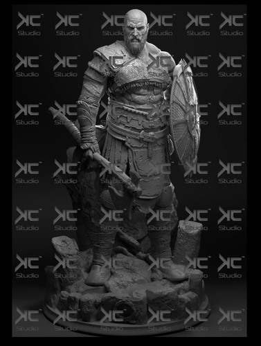Archivo Stl Impresión 3d - God Of War - Kratos - By Kcstudio