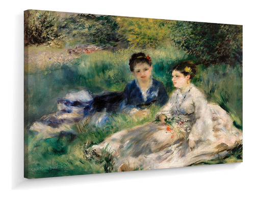 Quadro Tela Canvas Renoir Mulheres Na Grama 141x115