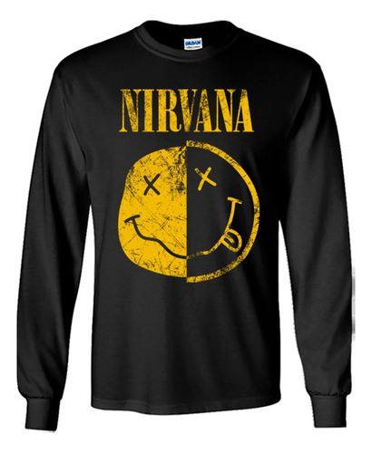 Nirvana Playera Manga Larga D04 B0