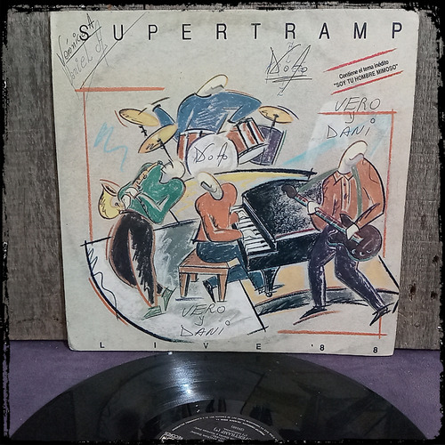 Supertramp - Live 88 - Ed Arg 1988 Vinilo Lp