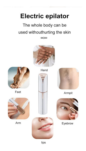 Depiladora Facial Removedor De Vello Sindolor Recargable Usb