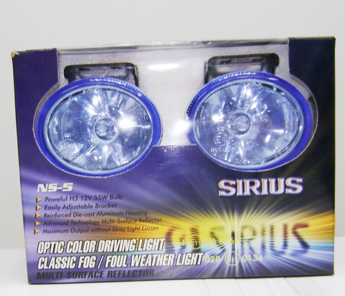 Faros Auxiliar Halogeno Ovalado Peq Marca Sirius H3 8x6 Cms