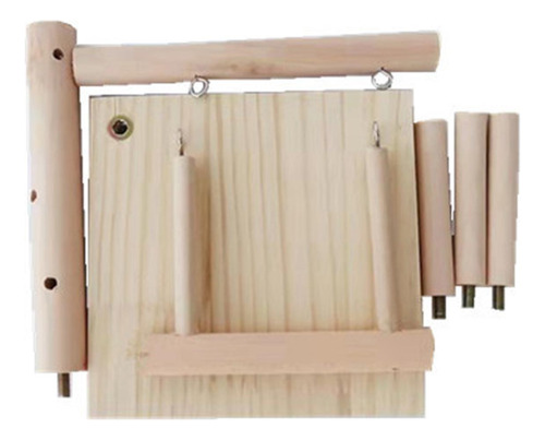 Loros De Madera Perchas Para Pájaros Parque De Juegos Para