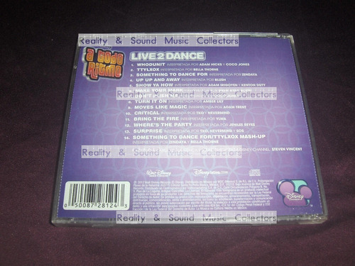 A Todo Ritmo Live 2 Dance Cd Disney 2012 Zendaya Amber Lily (Usado)