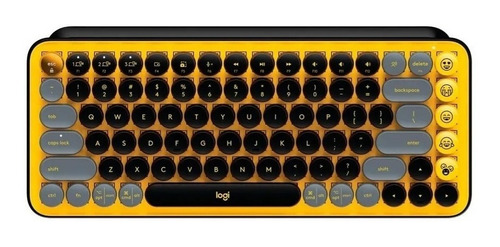 Teclado Logitech Pop Keys Mecanico Yellow Inalambrico