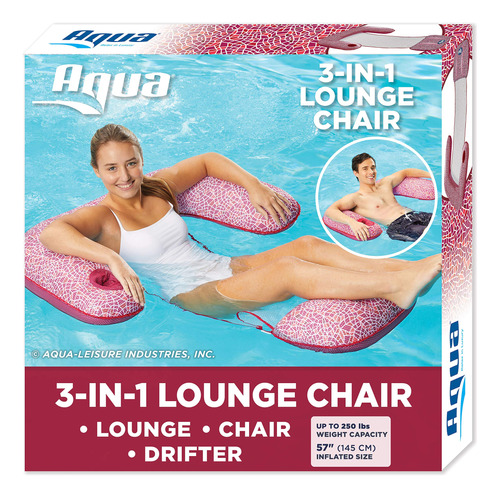 Aqua Mosaic 3 En 1 - Silla Flotante Inflable Para Adultos Co