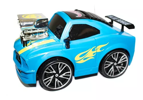 Carro Controle Remoto 3 Funções Hot Wheels Azul - Candide