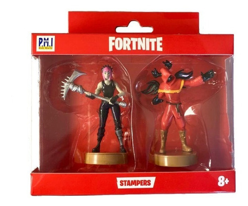 Imagen 1 de 2 de Fortnite Figuras Con Sello X2 For5215 - Power Chord & Cloake